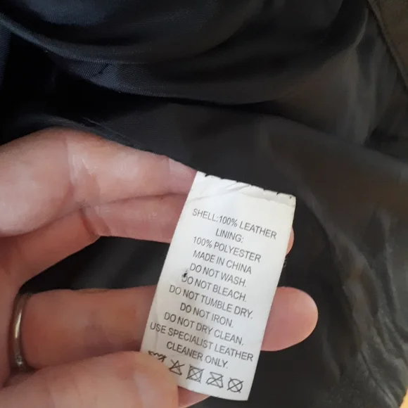 Jeanswest black leather Open Jacket size 14 - Picture 4 of 9